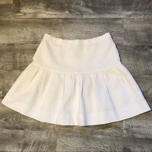 J. Crew lined cream skirt size 2.